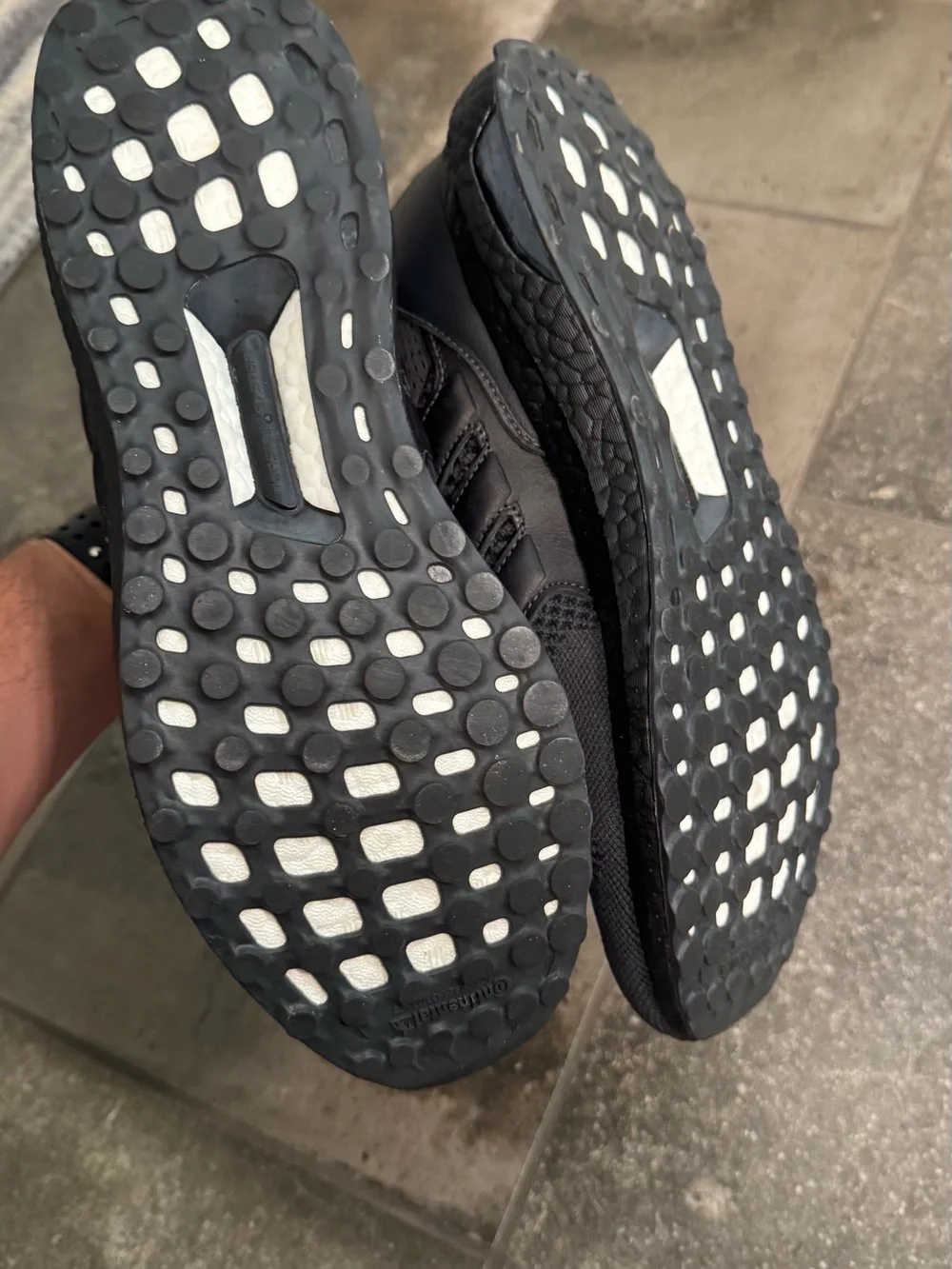 adidas All-Black Knit Athletic Sneakers ultraboost